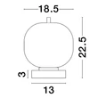 Veioza NovaLuce LATO metal, sticla, auriu, alb, E14 - NL-9624084