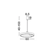 Pendul NovaLuce ADALIZ metal, silicon, negru, LED, 59W, 27000-4000K, 2663 Lm - NL-9695127
