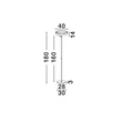 Lampadar NovaLuce ADALIZ metal, plastic, alb, LED, 38W, 3000K, 1623 Lm - NL-9695128