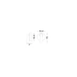 Aplica de perete NovaLuce TICO metal, auriu, LED, 3W, 189lm, 3000K - NL-9695148