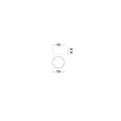 Plafoniera NovaLuce ZIAZA metal, acril, nichel, LED, 10W, 505lm, 3000K - NL-9695167