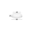 Plafoniera NovaLuce LUMIA metal, silicon, negru, sampanie, LED, 59W, 2700-4000K, 2722 Lm - NL-9695195