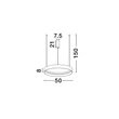 Pendul NovaLuce LUMIA metal, silicon, negru, auriu, sampanie, LED, 39W, 27000-4000K, 1521 Lm - NL-9695197