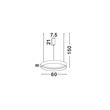 Pendul NovaLuce LUMIA metal, silicon, alb, LED, 48W, 27000-4000K, 2101 Lm - NL-9695198
