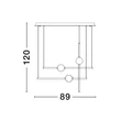 Pendul NovaLuce ACROBAT metal, sticla, negru, auriu, alb, LED, 3000K, 26W, 2540lm - NL-9695257