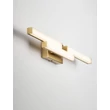 Aplica de perete pentru baie NovaLuce ATOM metal, acril, auriu, alb, LED, 14W, 1342lm, 4000K, IP44 - NL-9695267