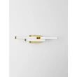 Aplica de perete pentru baie NovaLuce ATOM metal, acril, auriu, alb, LED, 14W, 1342lm, 4000K, IP44 - NL-9695267