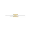 Aplica de perete pentru baie NovaLuce ATOM metal, acril, auriu, alb, LED, 14W, 1342lm, 4000K, IP44 - NL-9695267