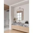 Aplica de perete pentru baie NovaLuce ATOM metal, acril, negru, alb, LED, 14W, 1342lm, 4000K, IP44 - NL-9695269