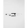 Aplica de perete pentru baie NovaLuce ATOM metal, acril, negru, alb, LED, 14W, 1342lm, 4000K, IP44 - NL-9695269