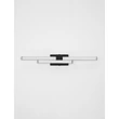 Aplica de perete pentru baie NovaLuce ATOM metal, acril, negru, alb, LED, 14W, 1342lm, 4000K, IP44 - NL-9695269