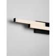 Aplica de perete pentru baie NovaLuce ATOM metal, acril, negru, alb, LED, 14W, 1342lm, 4000K, IP44 - NL-9695269