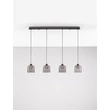 Pendul NovaLuce DIONE metal, sticla, negru, fumuriu, LED, 20W, 800lm, 3000K - NL-9695272