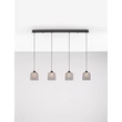 Pendul NovaLuce DIONE metal, sticla, negru, fumuriu, LED, 20W, 800lm, 3000K - NL-9695272