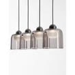 Pendul NovaLuce DIONE metal, sticla, negru, fumuriu, LED, 20W, 800lm, 3000K - NL-9695272