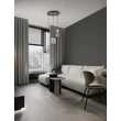 Pendul NovaLuce DIONE metal, sticla, negru, fumuriu, LED, 15W, 600lm, 3000K - NL-9695273