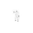 Pendul NovaLuce DIONE metal, sticla, negru, fumuriu, LED, 25W, 1010lm, 3000K - NL-9695274