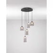 Pendul NovaLuce DIONE metal, sticla, negru, fumuriu, LED, 25W, 1010lm, 3000K - NL-9695274