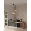 Pendul NovaLuce ANAFI metal, sticla, acril, negru, alb, LED, 8W, 3000K, 395 Lm - NL-9695275