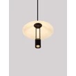 Pendul NovaLuce ANAFI metal, sticla, acril, negru, alb, LED, 8W, 3000K, 395 Lm - NL-9695275