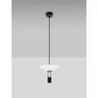 Pendul NovaLuce ANAFI metal, sticla, acril, negru, alb, LED, 8W, 3000K, 425 Lm - NL-9695276