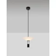 Pendul NovaLuce ANAFI metal, sticla, acril, negru, alb, LED, 8W, 3000K, 425 Lm - NL-9695276