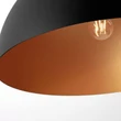 Plafoniera NovaLuce GEA metal, negru, auriu, E27 - NL-9695308
