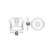 Spot incastrat NovaLuce SANCO metal, negru, LED, 10W, 4000K, 730 Lm - NL-9695335