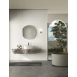 Aplica de perete pentru baie NovaLuce LUCA metal, sticla, negru, alb, LED, 15W, 1309lm, 4000K, IP44 - NL-9695337