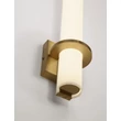 Aplica de perete pentru baie NovaLuce LUCA metal, sticla, auriu, alb, LED, 15W, 1337lm, 4000K, IP44 - NL-9695338