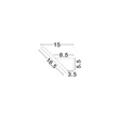 Aplica de perete NovaLuce VEA metal, acril, sampanie, LED, 8W, 2700-3000K, 540Lm - NL-9695340
