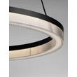 Pendul NovaLuce LONELA metal, sticla, negru, transparent, LED, 25W, 1500lm, 3000K - NL-9695503