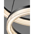 Pendul NovaLuce LONELA metal, sticla, negru, transparent, LED, 46W, 3500lm, 3000K - NL-9695504