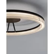 Plafoniera NovaLuce LONELA metal, sticla, negru, transparent, LED, 28W, 1680lm, 3000K - NL-9695508