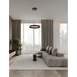 Pendul NovaLuce OVIA metal, silicon, negru, LED, 48W, 27000-4000K, 1841 Lm - NL-9695702