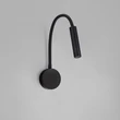 Aplica de perete NovaLuce SONICA metal, negru, LED, 6W, 3000K, 453 Lm, IP44 - NL-9701620