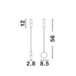 Aplica de perete NovaLuce SONICA metal, alb, LED, 6W, 3000K, 453Lm - NL-9701621