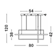 Pendul NovaLuce CLEA metal, negru, LED, 2700K-5000K, 59W, 2129lm - NL-9756719