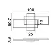 Plafoniera NovaLuce CLEA metal, negru, LED, 2700K-5000K, 58W, 3455lm - NL-9756720