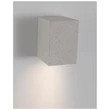 Aplica de perete exterioara NovaLuce Fuento beton, sticla, alb, GU10, IP65 - NL-9790541