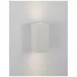 Aplica de perete exterioara NovaLuce Fuento beton, sticla, alb, 2xGU10, IP65 - NL-9790551