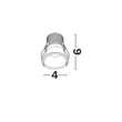 Spot incastrat NovaLuce GLYCE metal, negru, LED, 6W, 3000K, 378 Lm - NL-9844023