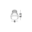 Spot incastrat NovaLuce GLYCE metal, alb, LED, 12W, 2700K, 874 Lm - NL-9844024