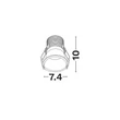 Spot incastrat NovaLuce GLYCE metal, negru, LED, 20W, 3000K, 1079 Lm - NL-9844031