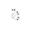 Spot incastrat NovaLuce ATRIUM metal, alb, LED, 3W, 2700K, 42 Lm - NL-9844039