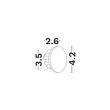 Spot incastrat NovaLuce ATRIUM metal, negru, LED, 3W, 2700K, 5 Lm - NL-9844044