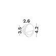Spot incastrat NovaLuce ATRIUM metal, negru, LED, 3W, 2700K, 41 Lm - NL-9844046