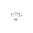 Spot incastrat NovaLuce FATI metal, negru, LED, 14W, 4000K, 1212 Lm - NL-9844066