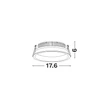 Spot incastrat NovaLuce FATI metal, alb, LED, 23W, 3000K, 2210 Lm - NL-9844069