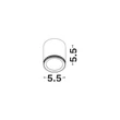 Plafoniera NovaLuce ROLLER metal, negru, LED, 9W, 3000K, 450 Lm - NL-9844074